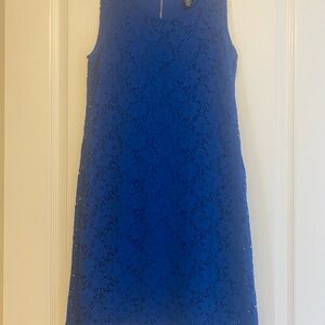 Alfani lace blue knee length dress
